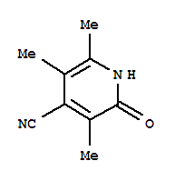 1,2-二氢-3,5,6-三甲基-2-氧代-4-吡啶甲腈结构式_371204-31-8结构式