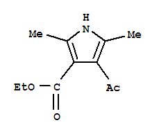 1H-pyrrole-3-carboxylicacid,4-acetyl-2,5-dimethyl-,ethylester(9ci) Structure,371933-91-4Structure