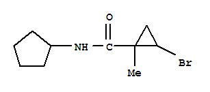 Cyclopropanecarboxamide,2-bromo-n-cyclopentyl-1-methyl-(9ci) Structure,372089-85-5Structure