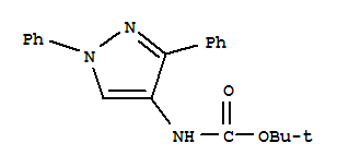 (9Ci)-(1,3-二苯基-1H-吡唑-4-基)-氨基甲酸,1,1-二甲基乙酯结构式_372098-49-2结构式