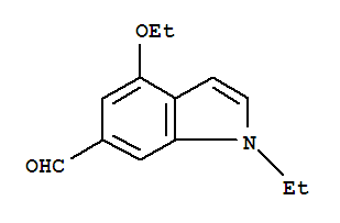 1H-indole-6-carboxaldehyde,4-ethoxy-1-ethyl-(9ci) Structure,372100-00-0Structure