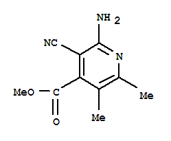 (9CI)-2-氨基-3-氰基-5,6-二甲基-4-吡啶羧酸甲酯结构式_372103-87-2结构式