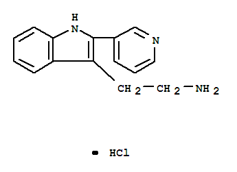 2-(2-吡啶-3-基-1H-吲哚-3-基)乙胺盐酸盐结构式_374064-07-0结构式