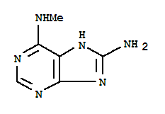 1H-purine-6,8-diamine,n6-methyl-(9ci) Structure,374706-53-3Structure