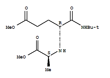 Hexanoic acid, 6-[(1,1-dimethylethyl)amino]-5-[[(1s)-2-methoxy-1-methyl-2-oxoethyl]amino]-6-oxo-, methyl ester, (5r)-(9ci) Structure,374936-69-3Structure