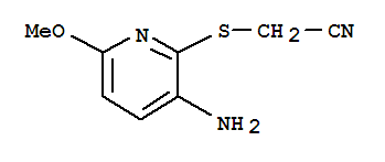 (9ci)-[(3-氨基-6-甲氧基-2-吡啶)硫代]-乙腈结构式_37496-99-4结构式