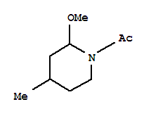 (9ci)-1-乙酰基-2-甲氧基-4-甲基-哌啶结构式_376653-23-5结构式