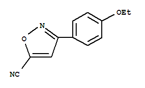 (9Ci)-3-(4-乙氧基苯基)-5-异噁唑甲腈结构式_377051-22-4结构式