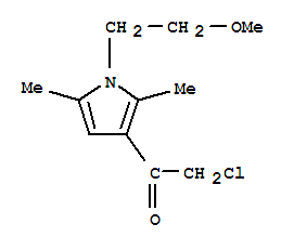 2-氯-1-[1-(2-甲氧基-乙基)-2,5-二甲基-1H-吡咯-3-基]-乙酮结构式_379241-47-1结构式