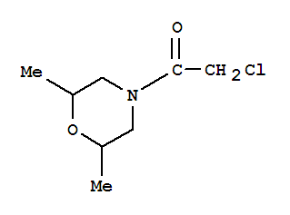 2-氯-1-(2,6-二甲基-吗啉-4-基)-乙酮结构式_379254-90-7结构式