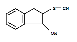 1-Hydroxy-2,3-dihydro-1h-inden-2-yl thiocyanate Structure,379668-79-8Structure