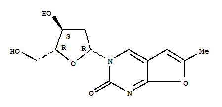 6-Methyl-3-(beta-d-2-deoxy-ribofuranosyl)furano[2,3-d]pyrimidin-2-one Structure,383897-60-7Structure