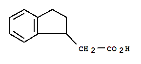 1H-indene-1-acetic acid, 2,3-dihydro- Structure,38425-65-9Structure