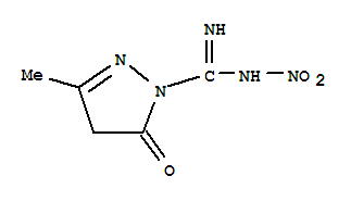 1H-pyrazole-1-carboximidamide,4,5-dihydro-3-methyl-n-nitro-5-oxo-(9ci) Structure,384811-89-6Structure