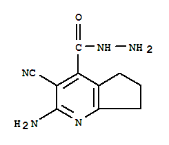 5H-cyclopenta[b]pyridine-4-carboxylicacid,2-amino-3-cyano-6,7-dihydro-,hydrazide(9ci) Structure,384860-52-0Structure