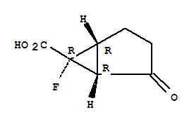 (1R,5r,6r)-6-fluoro-2-oxobicyclo[3.1.0]hexane-6-carboxylic acid Structure,385368-01-4Structure