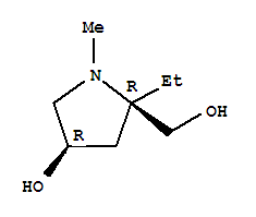 2-Pyrrolidinemethanol ,2-ethyl-4-hydroxy-1-methyl-,(2r,4r)-(9ci) Structure,386766-72-9Structure