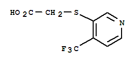 2-{[4-(三氟甲基)吡啶-3-基]硫代}-乙酸结构式_387350-44-9结构式