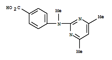 N-(4,6-二甲基嘧啶-2-基)-n-甲基-3-氨基-苯甲酸结构式_387350-50-7结构式