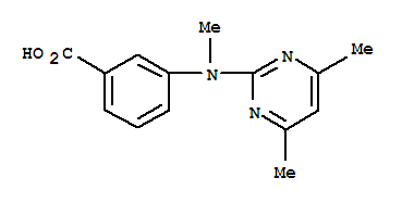 N-(4,6-二甲基嘧啶-2-基)-n-甲基-4-氨基-苯甲酸结构式_387350-52-9结构式