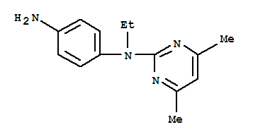 N-(4-氨基苯基)-n-乙基-4,6-二甲基-2-嘧啶胺结构式_387358-43-2结构式