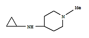 4-环丙基氨基-1-甲基哌啶结构式_387358-48-7结构式