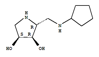 3,4-Pyrrolidinediol ,2-[(cyclopentylamino)methyl ]-,(2r,3r,4s)-(9ci) Structure,388076-91-3Structure