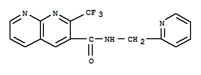 (9ci)-n-(2-吡啶甲基)-2-(三氟甲基)-1,8-萘啶-3-羧酰胺结构式_388565-55-7结构式