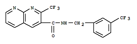 1,8-Naphthyridine-3-carboxamide,2-(trifluoromethyl)-n-[[3-(trifluoromethyl)phenyl ]methyl ]-(9ci) Structure,388565-57-9Structure