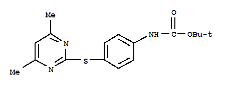 Carbamic acid,[4-[(4,6-dimethyl-2-pyrimidinyl)thio]phenyl ]-,1,1-dimethylethyl ester (9ci) Structure,389117-32-2Structure