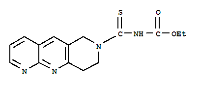 (9Ci)-[(8,9-二氢吡啶并[2,3-B][1,6]萘啶-7(6H)-基)硫氧代甲基]-氨基甲酸乙酯结构式_389117-42-4结构式