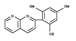 (9CI)-3,5-二甲基-2-(1,8-萘啶-2-基)-苯酚结构式_389117-47-9结构式