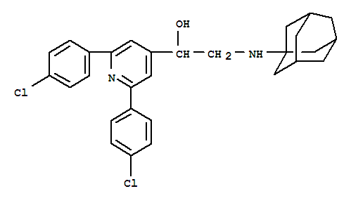 Alpha-金刚烷氨基甲基-2,6-二-p-氯苯基-4-吡啶 甲醇结构式_38935-37-4结构式