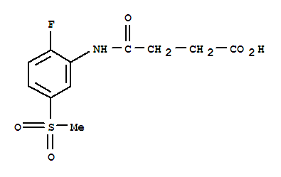 4-{[2-氟-5-(甲基磺酰基)苯基]氨基}-4-氧代丁酸结构式_389609-83-0结构式