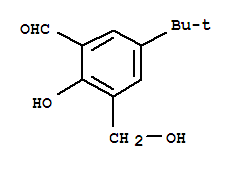 5-Tert-butyl-2-hydroxy-3-hydroxymethylbenzaldehyde Structure,39117-96-9Structure