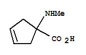 3-Cyclopentene-1-carboxylicacid,1-(methylamino)-(9ci) Structure,39186-12-4Structure