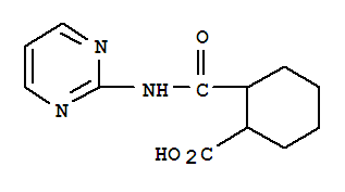 Cyclohexanecarboxylic acid,2-[(2-pyrimidinylamino)carbonyl ]-(9ci) Structure,392703-94-5Structure