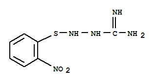 2-硝基苯疏基氨基胍结构式_393129-96-9结构式