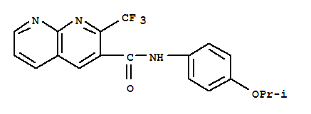 1,8-Naphthyridine-3-carboxamide,n-[4-(1-methylethoxy)phenyl ]-2-(trifluoromethyl)-(9ci) Structure,393183-72-7Structure