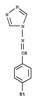 4H-1,2,4-triazol-4-amine,n-[(4-ethylphenyl)methylene]-(9ci) Structure,393523-46-1Structure