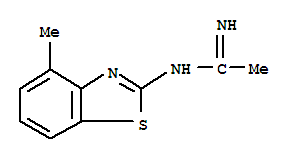 Ethanimidamide,n-(4-methyl-2-benzothiazolyl)-(9ci) Structure,395065-72-2Structure