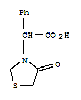 3-Thiazolidineacetic acid,4-oxo--alpha--phenyl- Structure,396129-91-2Structure