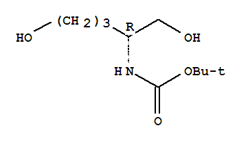 (R)-2-tert-butyloxycarbonylamino-pentane-1,5-diol Structure,397246-12-7Structure