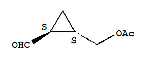 (1S,2S)-(9Ci)-2-[(乙酰基氧基)甲基]-环丙烷羧醛结构式_397266-08-9结构式