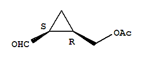 Cyclopropanecarboxaldehyde,2-[(acetyloxy)methyl ]-,(1s,2r)-(9ci) Structure,397274-64-5Structure