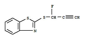 Benzothiazole,2-[(1-fluoro-2-propynyl)thio]-(9ci) Structure,397330-67-5Structure