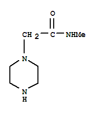 N-甲基-2-哌嗪-1-乙酰胺结构式_39890-41-0结构式