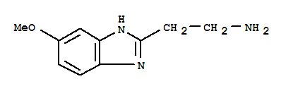 2-(6-甲氧基-1H-苯并咪唑-2-基)乙胺结构式_3998-58-1结构式