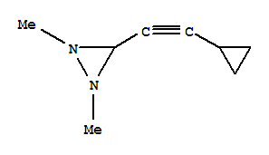 Diaziridine, 3-(cyclopropylethynyl)-1,2-dimethyl-(9ci) Structure,400602-46-2Structure