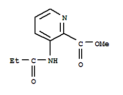 (9ci)-3-[(1-氧代丙基)氨基]-2-吡啶羧酸甲酯结构式_400723-00-4结构式